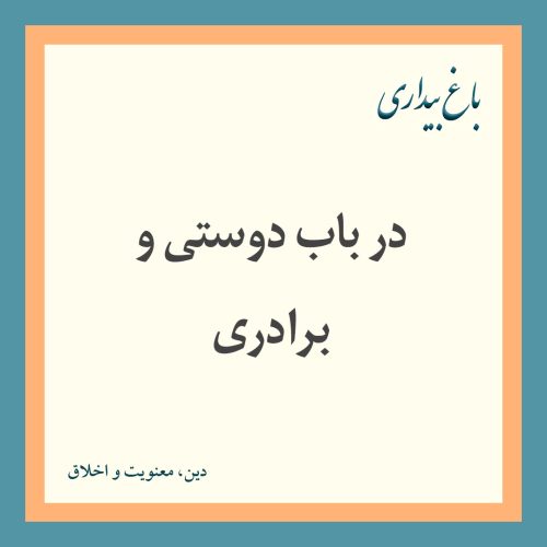 در باب دوستی و برادری