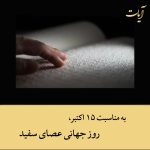Read more about the article به مناسبت روز جهانی عصای سفید